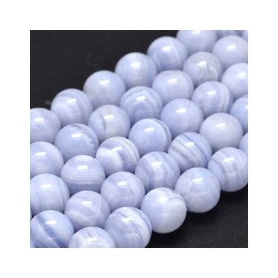 Přírodní modrý krajkový achát 8 mm – Zboží Mobilmania