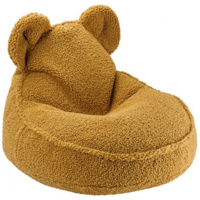 Wigiwama sedací vak pro děti Medvídek - plyš béžová – Zboží Mobilmania