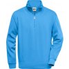 Pracovní oděv JAMES & NICHOLSON Workwear Half Zip Sweat JN831 Modrá Aqua