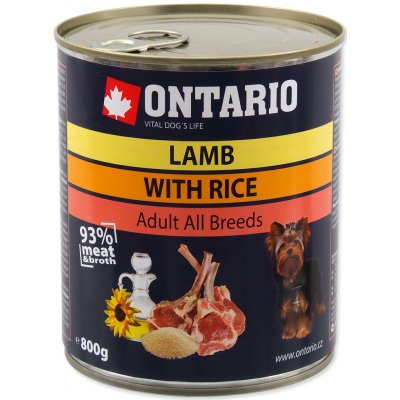 Ontario Lamb Rice Sunflower Oil 0,8 kg – Hledejceny.cz