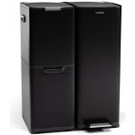 Klarstein Tiyo 3 v 1, odpadkový koš, 60 litrů, vyjímatelný koš, měkké zavírání KG28-I-60-black – Zboží Dáma