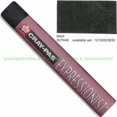 sakura xlp49 Olejový pastel CrayPas Expressionist Černý – Zboží Mobilmania