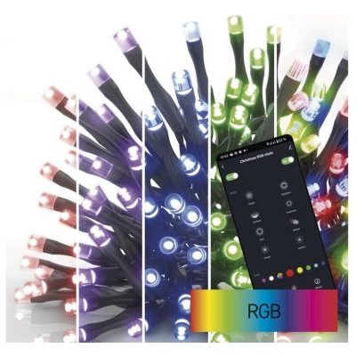 EMOS D4ZR01 GoSmart LED Vánoční řetěz 8m 64 módů svícení multicolor IP44 – Hledejceny.cz
