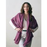 Kašmírská vlněná pašmína Self šedofialová – Zboží Dáma