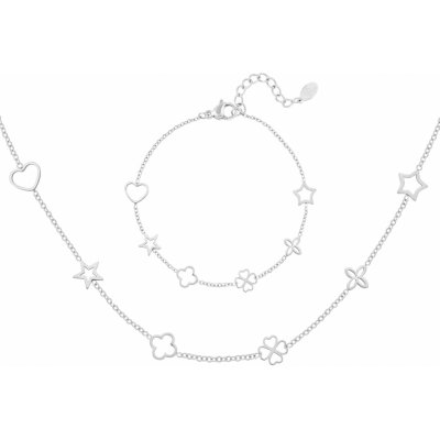 Ornamenti set náhrdelníku a náramku Figures silver OOR150058 – Zboží Dáma Ornamenti set náhrdelníku a náramku Figures silver OOR150058 – Zboží Dáma