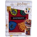 CurePink Poznámkový A5 blok Harry Potter Bradavické koleje 14,8 x 21 cm SLHP426 – Zboží Živě