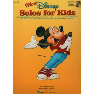 More DISNEY Solos for Kids + CD zpěvník filmových písniček pro děti – Zboží Mobilmania