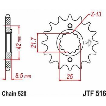 JT Sprockets JTF 516-15