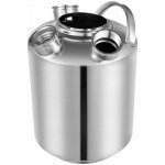 10L NEREZOVÝ ČISTÍCÍ KEG NA PÍPU 304, 3 VÝPUSTNÍ KOHOUTY