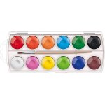 MFP Paper barvy vodové 12 ks barev 30mm + štětec 6300358 – Zboží Dáma