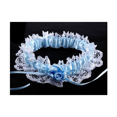 Podvazek krajkový modrý – Zbozi.Blesk.cz