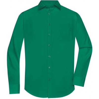 James & Nicholson pánská košile s dlouhým rukávem JN678 Irská zelená