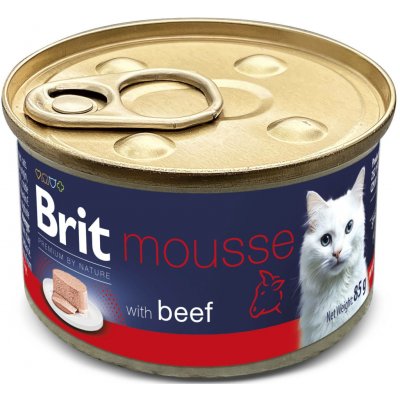 Brit Premium by Nature Cat Mousse with Beef 85 g – Hledejceny.cz