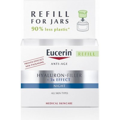 Eucerin Hyaluron Filler+3 x Effect noční krém náplň 50 ml