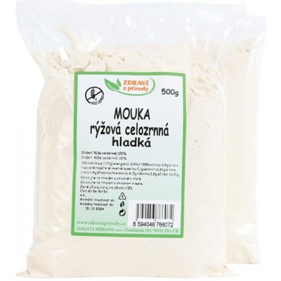 Zdraví z přírody mouka rýžová celozrnná hladká 0,5 kg – Zboží Mobilmania