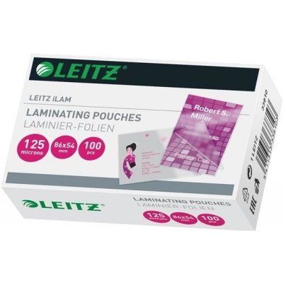 Leitz Laminovací kapsy iLAM, čirá, 54 x 86 mm, 125 mikron, LEITZ ,balení 100 ks 27830 – Zboží Živě