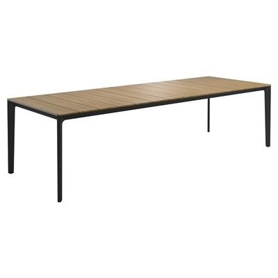 Gloster Hliníkový jídelní stůl Carver, obdélníkový 280x100x73 cm, rám hliník java, deska teak – Hledejceny.cz