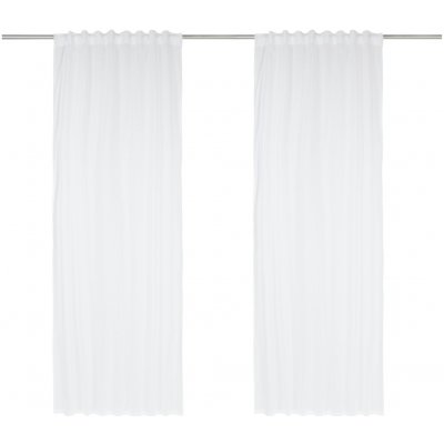 LIVARNO home Sada závěsů, 2dílná, 135 x 254 cm (bílá) – Zboží Dáma