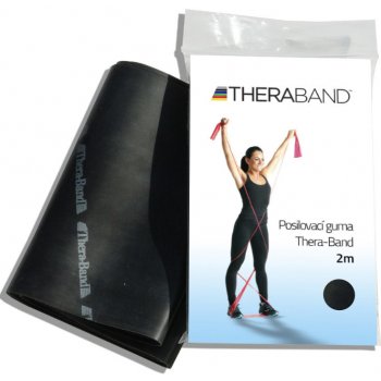 Thera-Band Posilovací guma 2 m, černá, speciálně silná