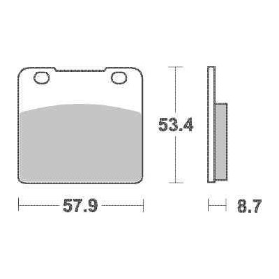 Brzdové destičky SBS přední SUZUKI VS 1400 Intruder rok 87-04 | Zboží Auto