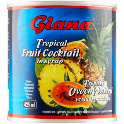 Giana Tropický ovocný koktejl ve sladkém nálevu 425 ml – Hledejceny.cz
