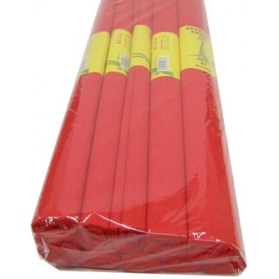 Krepový papír 50x200cm červený – Zboží Dáma