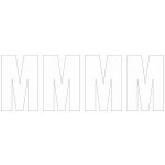 Samolepicí M bílá samolepící vinylová fólie arch 5 ks - písmena 100 mm – Zboží Mobilmania