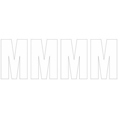 Samolepicí M bílá samolepící vinylová fólie arch 5 ks - písmena 100 mm – Zboží Mobilmania