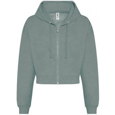 Just Hoods dámská mikina do pasu JH065 Dusty Green – Zboží Mobilmania