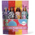 BI-ES Barbie Bath bombs bubble gum and strawberry šumivé koule do koupele s vůní žvýkaček a jahod 6x55 g – Sleviste.cz