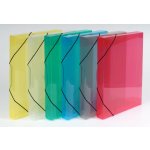 Karton P+P krabice s gumou průhledný heftbox na dokumenty modrá A4 – Hledejceny.cz