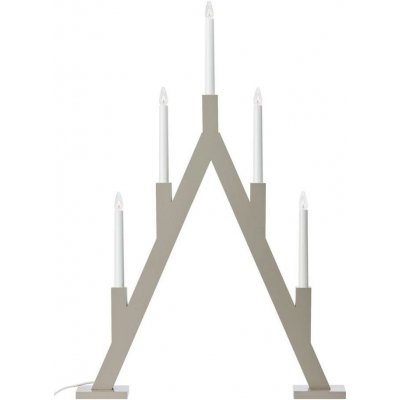 Markslöjd 706470 - Vánoční svícen BJURFORS 5xE10/3W/230V borovice/béžová 706470 – Hledejceny.cz