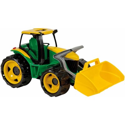 Lena Traktor se lžící zeleno-žlutý a červeno-bílý 62 cm – Zboží Mobilmania