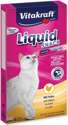 Vitakraft Cat Liquid Snack Taurin kuře 90 g