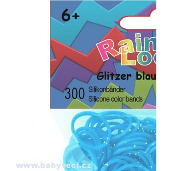 Rainbow Loom náhradní gumičky třpytivá modrá
