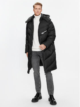 Karl Lagerfeld bunda Klj Long Puffer Jacket 236D1501 černá