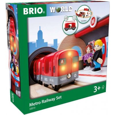 Brio WORLD 33513 Vláčkodráha se soupravou metra a nástupištěm – Sleviste.cz