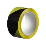 Den Braven Lepicí páska výstražná 50 mm x 66 m černo-žlutá pravá – HobbyKompas.cz