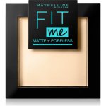 Maybelline Fit Me! Matte + Poreless Kompaktní matující pudr 115 Ivory 9 g – Sleviste.cz