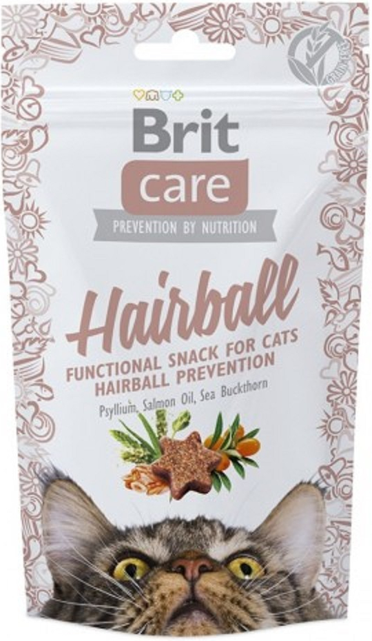 Brit care cat snack Hairball 12 x 50 g