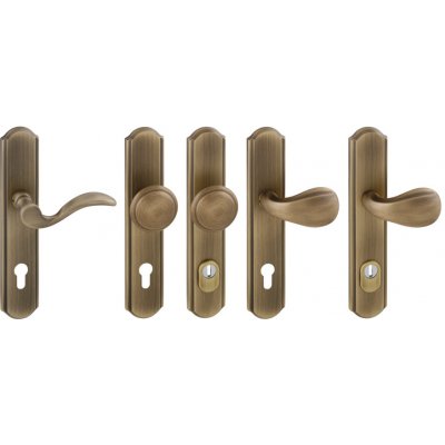 MP KOVÁNÍ MI - LYON/PAPERINO PZ 92 mm koule/klika levá bronz česaný mat – Sleviste.cz