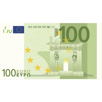 ČokoBanka dárkové pouzdro obálka krabíčka na čokoládu 100 EUR bankovka 20.5 x 12.5 cm – Zbozi.Blesk.cz