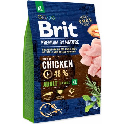 Brit Premium by Nature Adult XL 3 kg – Zboží Mobilmania