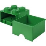 LEGO® úložný box s šuplíkem 25 x 25 x 18 cm tmavě zelená – Hledejceny.cz