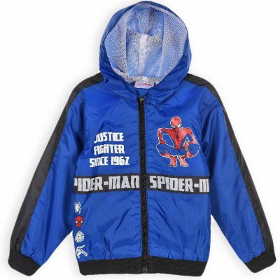 MARVEL Chlapecká šusťáková bunda SPIDERMAN modrá – Zbozi.Blesk.cz
