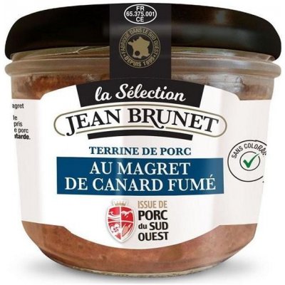 Jean Brunet Vepřová terina s uzenými kachními prsy Premium Selection 180 g