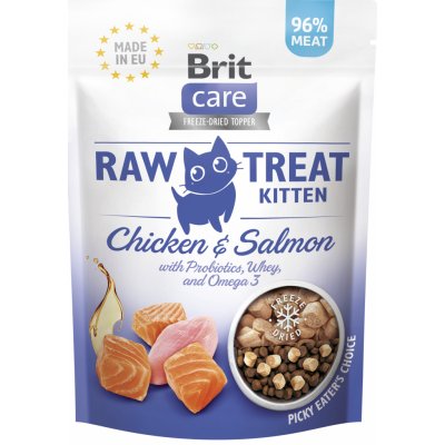 Brit Raw Treat Cat Kitten Chicken&Salmon 40 g – Zbozi.Blesk.cz