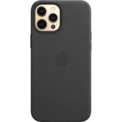 Apple Kožený vč. Magsafe iPhone 12 Pro Max černé MHKM3ZE/A