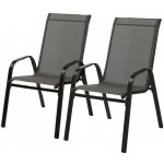 Pro-Tech shop TIH1632 Zahradní židle 2ks, šedé 54x70x92cm 62408 – Zboží Mobilmania