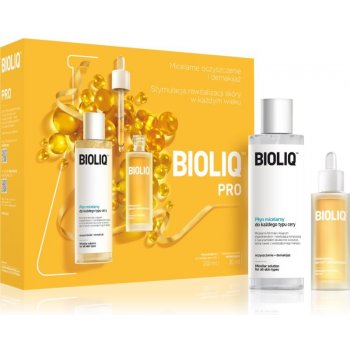 Bioliq PRO micelární čisticí voda na obličej a oči 200 ml + intenzivní hydratační sérum na obličej, krk a dekolt 30 ml
